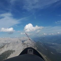 Flugwegposition um 14:34:48: Aufgenommen in der Nähe von Innsbruck, Österreich in 2428 Meter